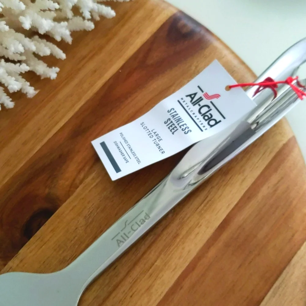 All-Clad - spatula 🔥NWT🔥 stainless steel large slotted Turner. NEVER USED! A+ - Picture 2 of 11